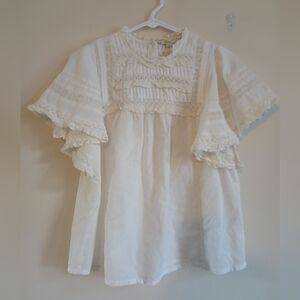 Boden White Lace Blouse